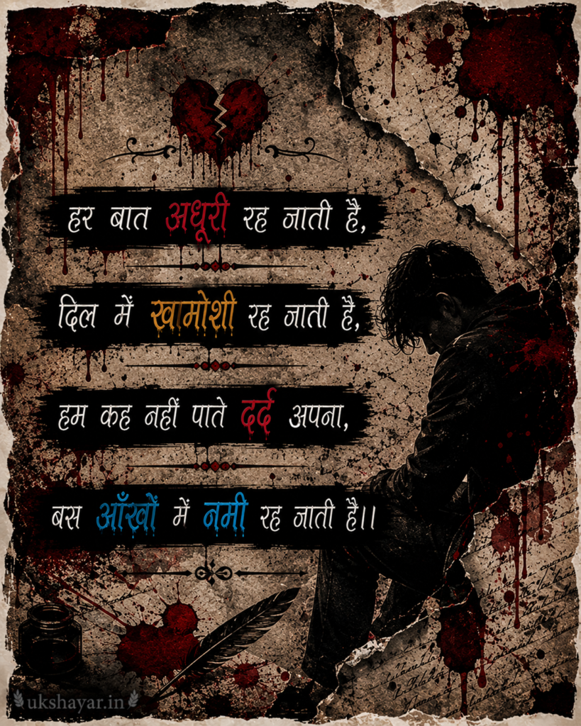 heart touching emotional sad shayari